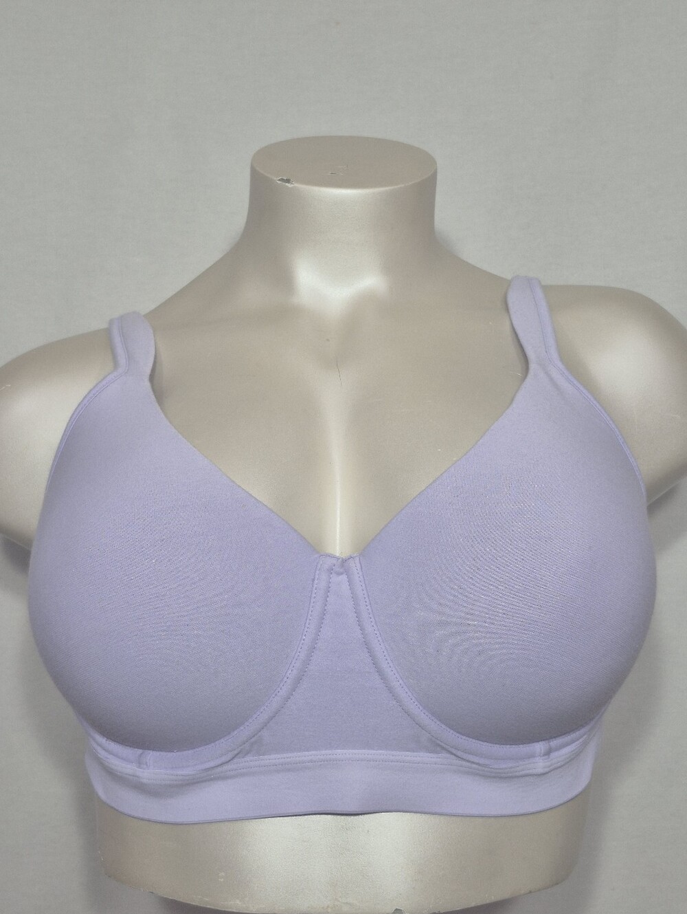 44C Jockey Cooling Cotton Blend‎ Wirefree Full Coverage Molded Cup Bra Lavender